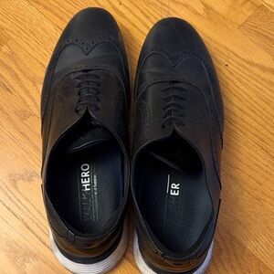 Black Wingtip Derby Sneakers